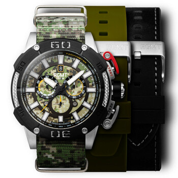 Đồng hồ Rgmt New Battledress Chronograph Quartz Mặt Xanh Lá RG-8035-01 Nam Chính hãng Sale giá Rẻ tại XaXi World