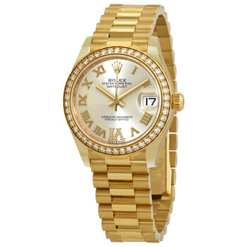 Đồng hồ Rolex Datejust 31 Automatic Diamond Mặt Bạc 278288SRDP Nữ Chính hãng Sale giá Rẻ tại XaXi World