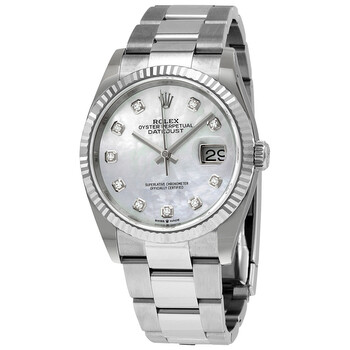 Đồng hồ Rolex Datejust 36 White Mother of Pearl Diamond Dial Automatic Oyster 126234MDO Nam Chính hãng Sale giá Rẻ tại XaXi World