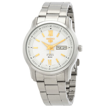 Đồng hồ Seiko 5 Automatic Mặt Trắng SNKP15K1 Nam Chính hãng Sale giá Rẻ tại XaXi World