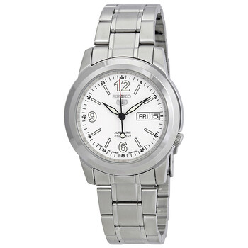 Đồng hồ Seiko 5 Automatic Mặt Trắng Stainless Steel SNKE57 Nam Chính hãng Sale giá Rẻ tại XaXi World