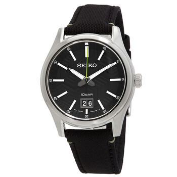 Đồng hồ Seiko Big Date Quartz Mặt Đen SUR517P1 Nam Chính hãng Sale giá Rẻ tại XaXi World