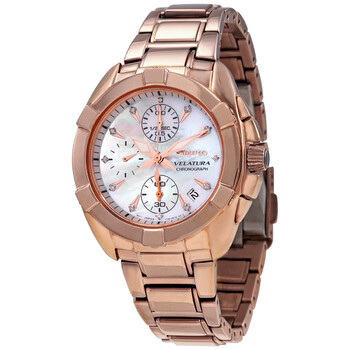 Đồng hồ Seiko Velatura Chronograph Quartz Diamond Mặt Xà Cừ Sndx92p1 Nữ Chính hãng Sale giá Rẻ tại XaXi World