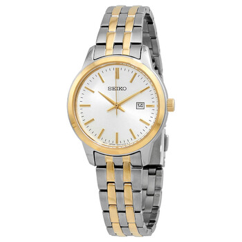 Đồng hồ Seiko Classic Quartz Mặt Trắng Dây Demi SUR410 Nữ Chính hãng Sale giá Rẻ tại XaXi World