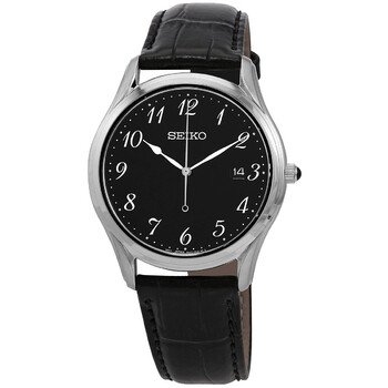 Đồng hồ Seiko Neo Classic Quartz Mặt Đen Stainless Steel SUR305 Nam Chính hãng Sale giá Rẻ tại XaXi World