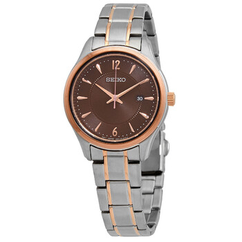 Đồng hồ Seiko Sapphire Quartz Mặt Nâu SUR476P1 Nữ Chính hãng Sale giá Rẻ tại XaXi World