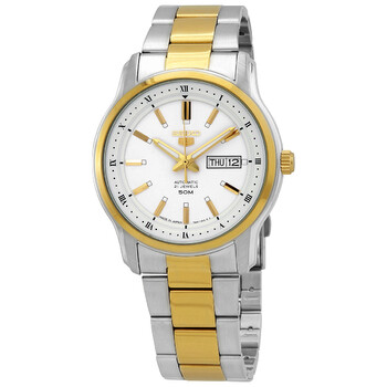 Đồng hồ Seiko 5 Automatic Mặt Bạc Dây Demi SNKP14J1 Nam Chính hãng Sale giá Rẻ tại XaXi World