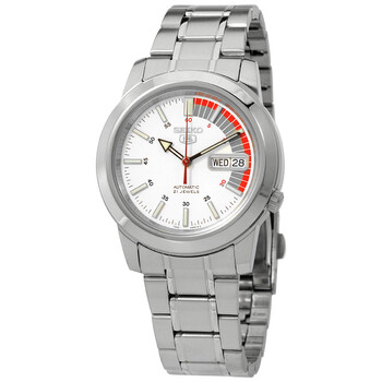 Đồng hồ Seiko Series 5 Automatic Mặt Trắng SNKK25K1 Nam Chính hãng Sale giá Rẻ tại XaXi World