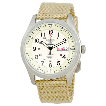 Đồng hồ Seiko 5 Automatic Beige Dial SNZG07J1 Nam Chính hãng Sale giá Rẻ tại XaXi World