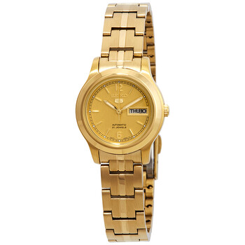 Đồng hồ Seiko Series 5 Automatic Mặt Vàng Gold-tone SYME02 Nữ Chính hãng Sale giá Rẻ tại XaXi World