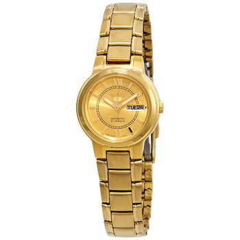 Đồng hồ Seiko Series 5 Automatic Mặt Vàng SYME58 Nữ Chính hãng Sale giá Rẻ tại XaXi World