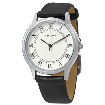 Đồng hồ Sekonda Quartz Mặt Trắng Dây Da Đen 3022 Nam Chính hãng Sale giá Rẻ tại XaXi World