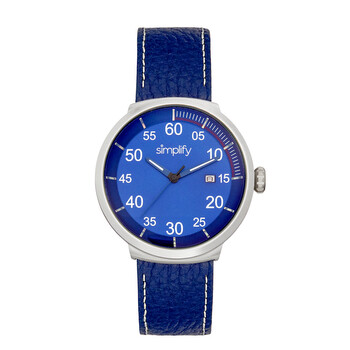 Đồng hồ Simplify The 7100 Quartz Mặt Xanh Dây Da Xanh SIM7104 Unisex Chính hãng Sale giá Rẻ tại XaXi World
