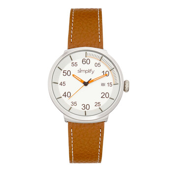 Đồng hồ Simplify The 7100 Quartz Mặt Trắng Dây Da Nâu SIM7102 Unisex Chính hãng Sale giá Rẻ tại XaXi World