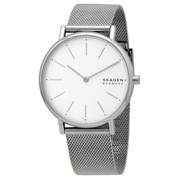Đồng hồ Skagen Signatur Quartz Mặt Trắng Stainless Steel Mesh SKW2785 Nữ Chính hãng Sale giá Rẻ tại XaXi World