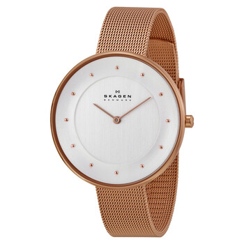 Đồng hồ Skagen Gitte Mặt Bạc Rose Gold-tone SKW2142 Nữ Chính hãng Sale giá Rẻ tại XaXi World