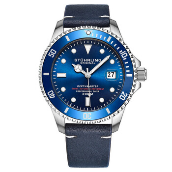 Đồng hồ Stuhrling Original Aquadiver Automatic Mặt Xanh M17185 Nam Chính hãng Sale giá Rẻ tại XaXi World