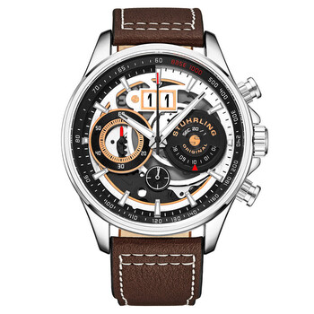 Đồng hồ Stuhrling Original Aviator Chronograph Quartz Mặt Đen M17009 Nam Chính hãng Sale giá Rẻ tại XaXi World