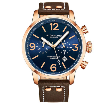 Đồng hồ Stuhrling Original Aviator Quartz Mặt Xanh M13647 Nam Chính hãng Sale giá Rẻ tại XaXi World