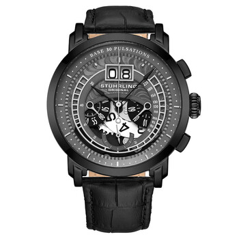 Đồng hồ Stuhrling Original Monaco Quartz Mặt Đen M16849 Nam Chính hãng Sale giá Rẻ tại XaXi World