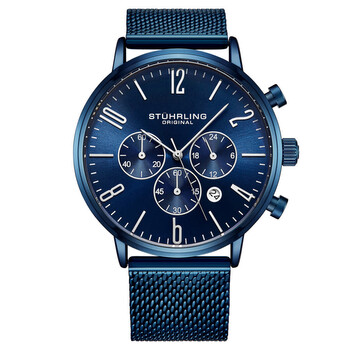 Đồng hồ Stuhrling Original Monaco Chronograph Quartz Mặt Xanh M16251 Nam Chính hãng Sale giá Rẻ tại XaXi World