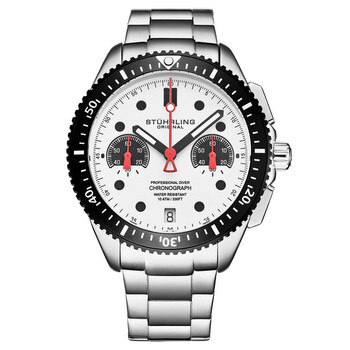 Đồng hồ Stuhrling Original Monaco Chronograph Quartz Mặt Bạc M17090 Nam Chính hãng Sale giá Rẻ tại XaXi World