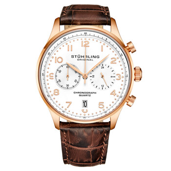 Đồng hồ Stuhrling Original Monaco Chronograph Quartz Mặt Trắng M16839 Nam Chính hãng Sale giá Rẻ tại XaXi World