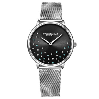 Đồng hồ Stuhrling Original Symphony Quartz Mặt Đen M16811 Nữ Chính hãng Sale giá Rẻ tại XaXi World