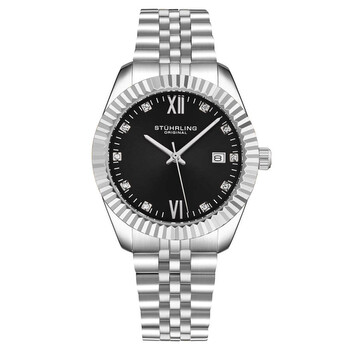 Đồng hồ Stuhrling Original Symphony Quartz Mặt Đen M17178 Nữ Chính hãng Sale giá Rẻ tại XaXi World