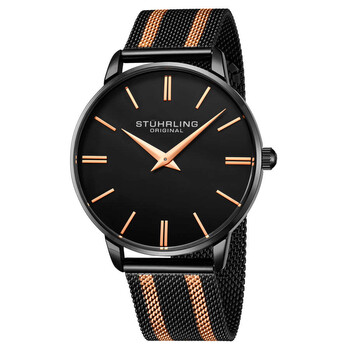Đồng hồ Stuhrling Original Symphony Quartz Mặt Đen M16774 Nam Chính hãng Sale giá Rẻ tại XaXi World