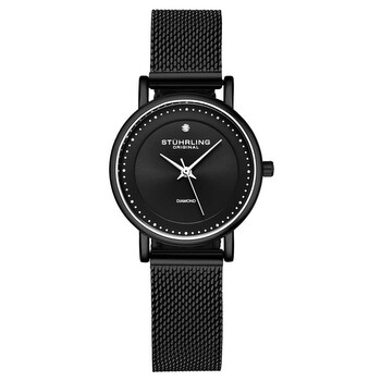 Đồng hồ Stuhrling Original Symphony Quartz Diamond Mặt Đen M16767 Nữ Chính hãng Sale giá Rẻ tại XaXi World