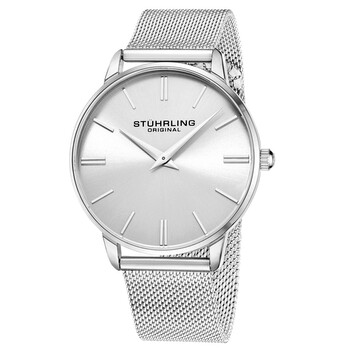 Đồng hồ Stuhrling Original Symphony Quartz Mặt Bạc M16783 Nam Chính hãng Sale giá Rẻ tại XaXi World