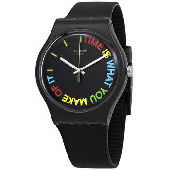Đồng hồ Swatch FREETID Quartz Mặt Đen SO29B103 Unisex Chính hãng Sale giá Rẻ tại XaXi World