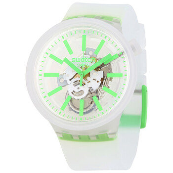 Đồng hồ Swatch Green-In-Jelly Quartz White Skeleton Dial SO27E104 Unisex Chính hãng Sale giá Rẻ tại XaXi World