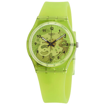 Đồng hồ Swatch Lemon Flavour Quartz Green Transparent Dial GG227 Unisex Chính hãng Sale giá Rẻ tại XaXi World