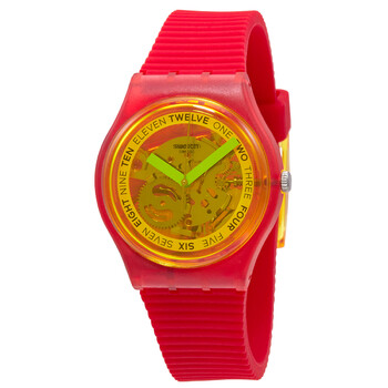 Đồng hồ Swatch Retro-Rosso Quartz Transparent Yellow Dial GR185 Unisex Chính hãng Sale giá Rẻ tại XaXi World