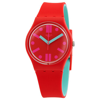 Đồng hồ Swatch Rossofino Quartz Red Dial GR170 Unisex Chính hãng Sale giá Rẻ tại XaXi World