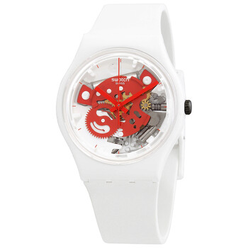 Đồng hồ Swatch Time To Red Small Quartz SO31W104 Unisex Chính hãng Sale giá Rẻ tại XaXi World