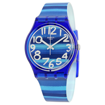 Đồng hồ Swatch Linajola Mặt Xanh Blue Plastic GN237 Unisex Chính hãng Sale giá Rẻ tại XaXi World