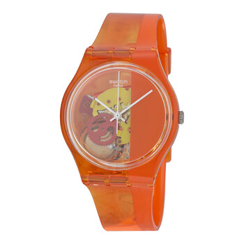 Đồng hồ Swatch Bloody Orange Skeleton Dial Orange Plastic GO116 Unisex Chính hãng Sale giá Rẻ tại XaXi World