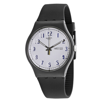 Đồng hồ Swatch Secret Service Mặt Xám Black Silicone Grey Unisex Chính hãng Sale giá Rẻ tại XaXi World