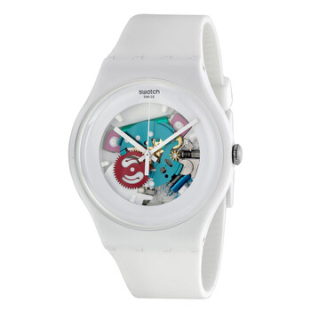 Đồng hồ Swatch White Lacquered White Silicone SUOW100 Unisex Chính hãng Sale giá Rẻ tại XaXi World