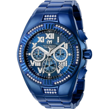 Đồng hồ Technomarine Cruise Chronograph Quartz Crystal Mặt Xanh TM-121234 Nam Chính hãng Sale giá Rẻ tại XaXi World
