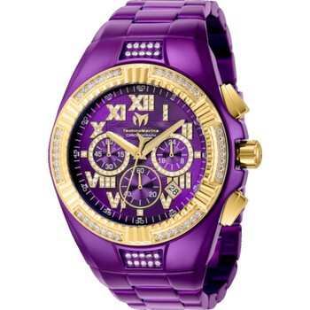 Đồng hồ Technomarine Cruise Chronograph Quartz Crystal Purple Dial TM-121235 Nam Chính hãng Sale giá Rẻ tại XaXi World