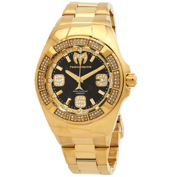 Đồng hồ Technomarine Cruise Glitz Quartz Mặt Đen Pha Lê TM-121104 Nam Chính hãng Sale giá Rẻ tại XaXi World