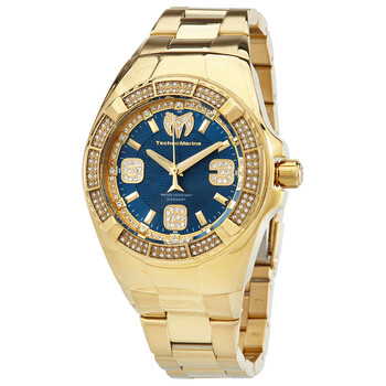 Đồng hồ Technomarine Cruise Glitz Quartz Crystal Mặt Xanh TM-121110 Nam Chính hãng Sale giá Rẻ tại XaXi World