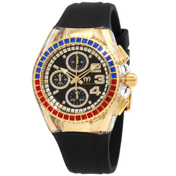 Đồng hồ Technomarine Cruise Glitz Chronograph Quartz Mặt Đen Papsi Bezel TM-121047 Nữ Chính hãng Sale giá Rẻ tại XaXi World