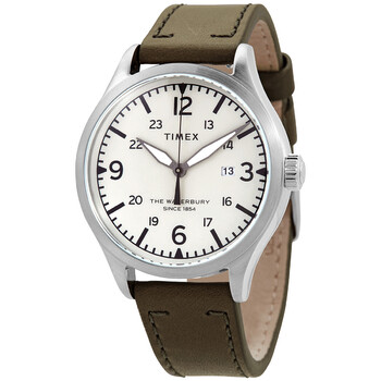 Đồng hồ Timex Waterbury Quartz Cream Dial Green Leather TW2R71100 Nam Chính hãng Sale giá Rẻ tại XaXi World
