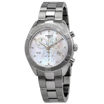 Đồng hồ Tissot PR 100 Mother of Pearl Diamond Dial Chronograph T101.917.11.116.00 Nữ Chính hãng Sale giá Rẻ tại XaXi World
