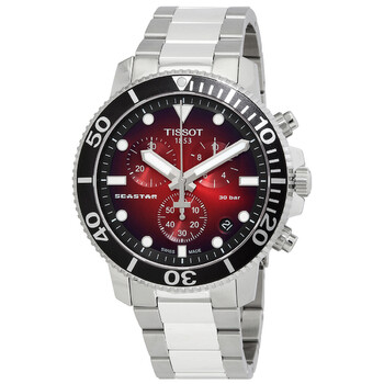 Đồng hồ Tissot Seastar 1000 Chronograph Quartz Red Gradient Dial T120.417.11.421.00 Nam Chính hãng Sale giá Rẻ tại XaXi World